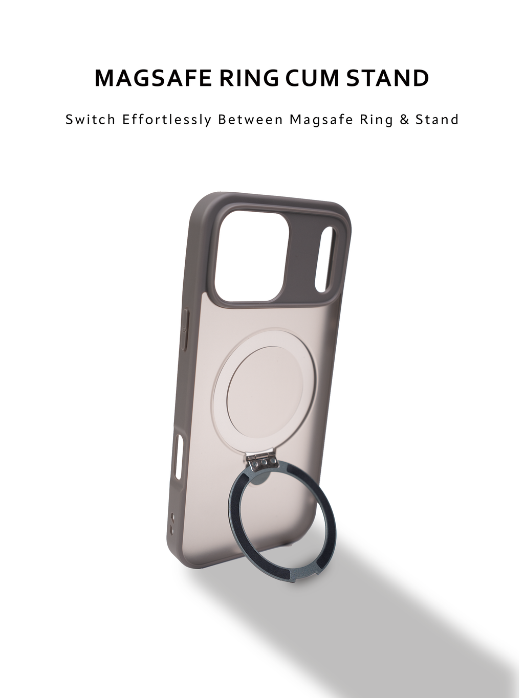 Translucent Armor Magsafe with Stand Cases