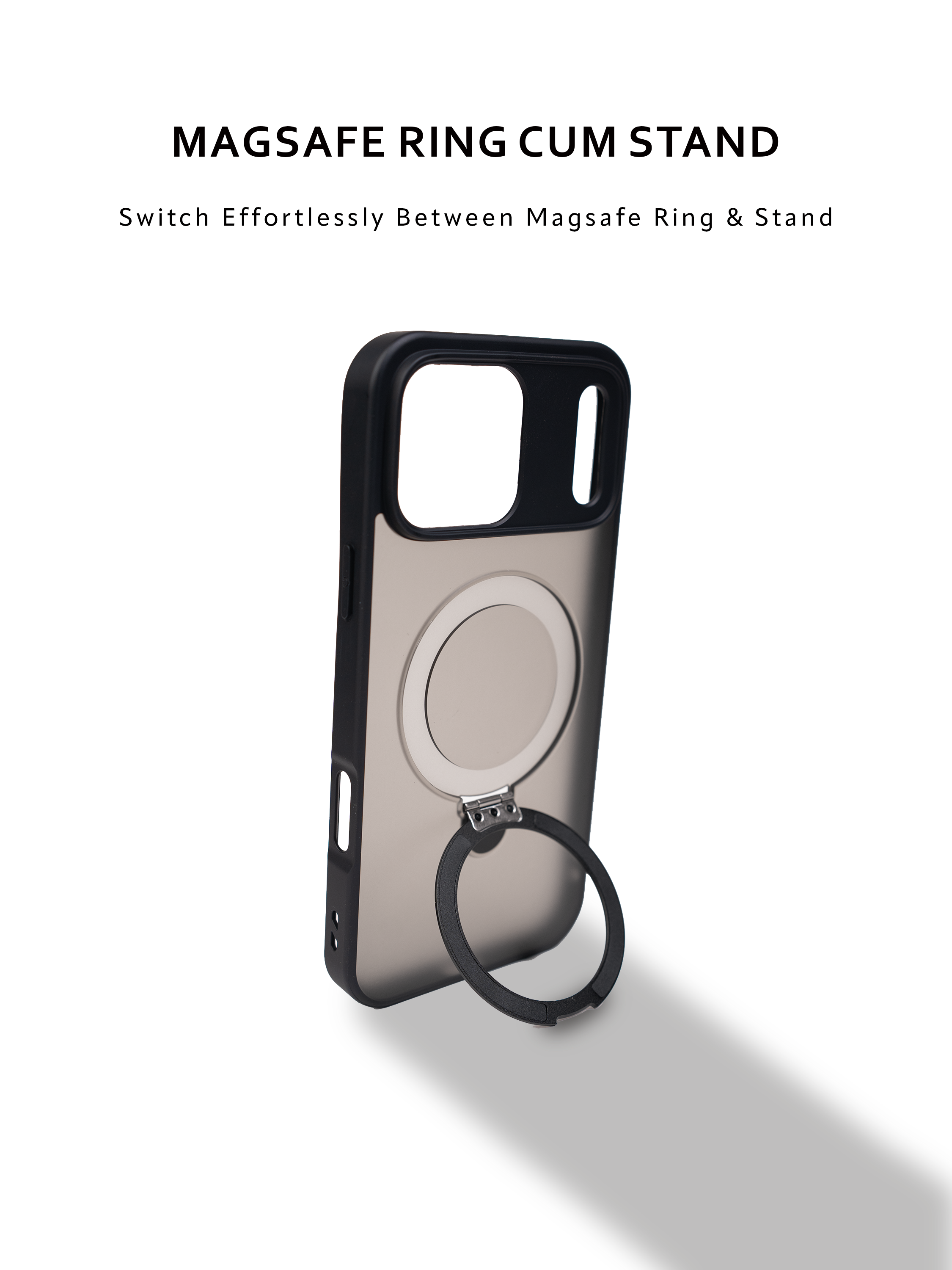 Translucent Armor Magsafe with Stand Cases