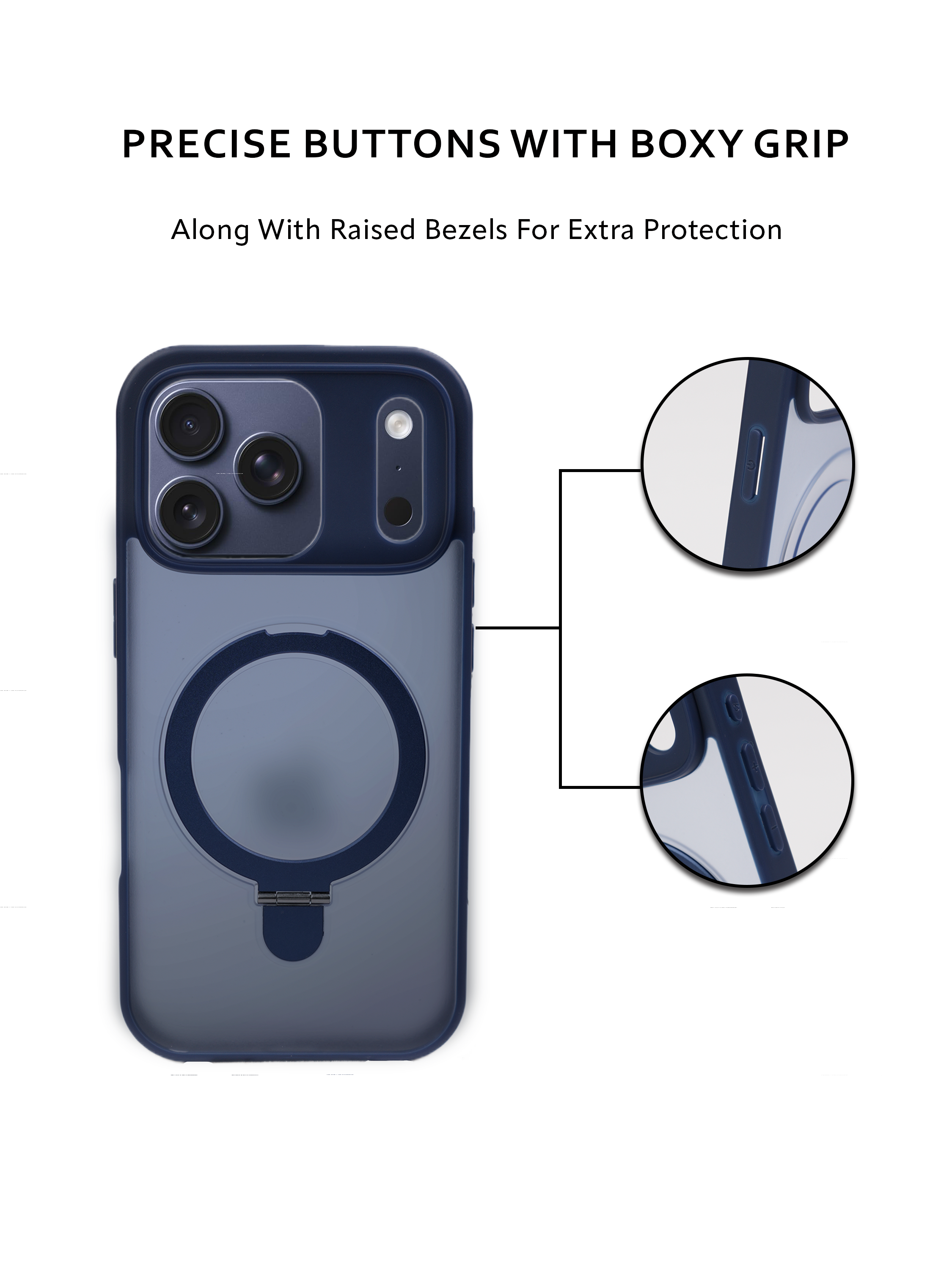 Translucent Armor Magsafe with Stand Cases
