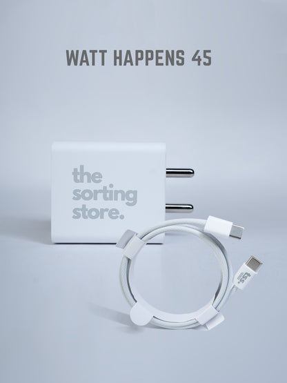 Watt Happens 45W Adapter - White