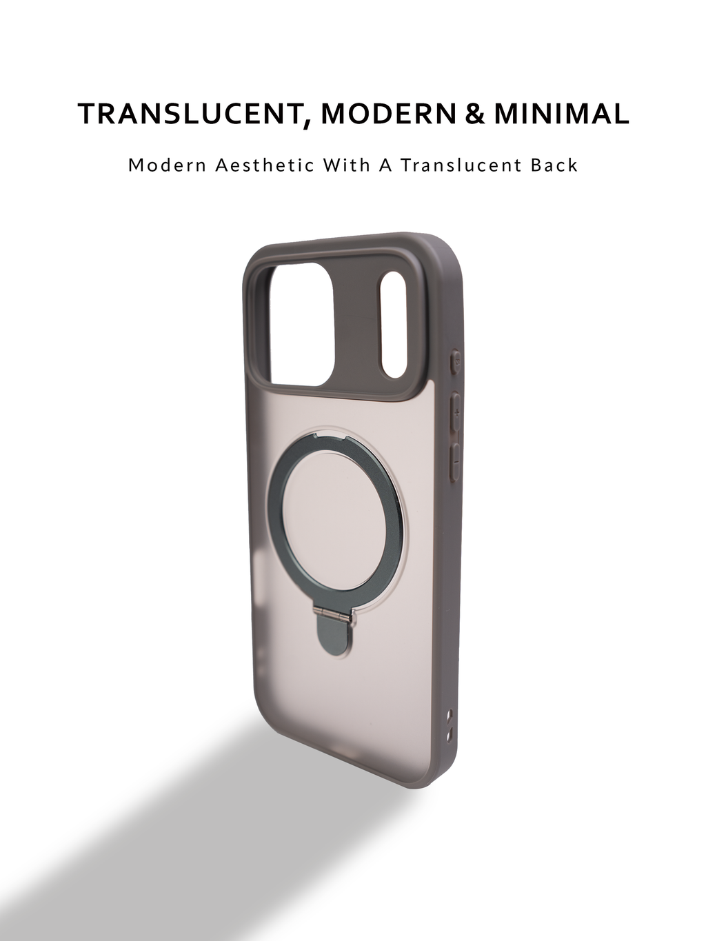 Translucent Armor Magsafe with Stand Cases