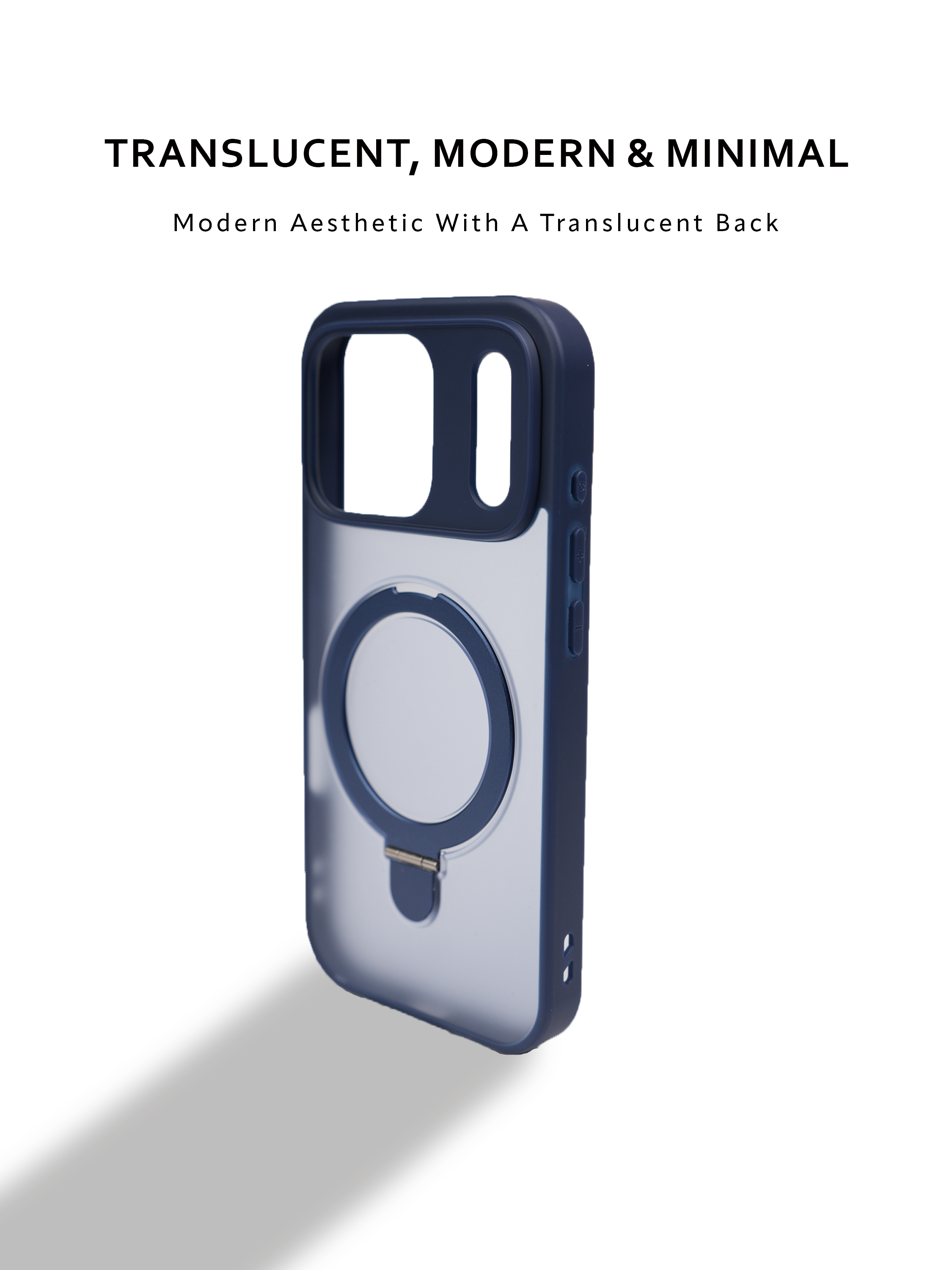 Translucent Armor Magsafe with Stand Cases