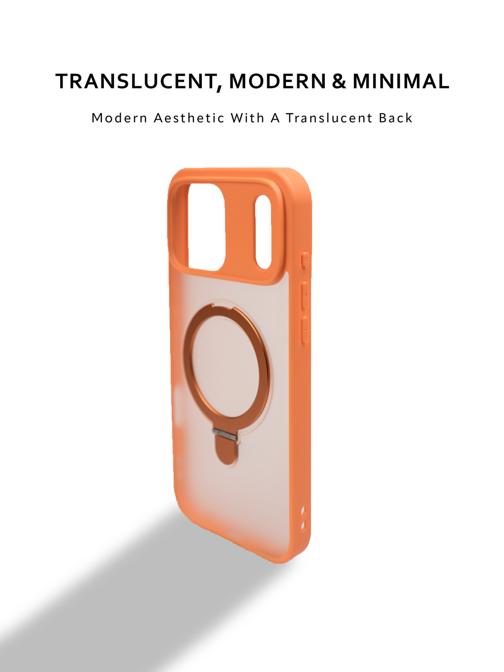 Translucent Armor Magsafe with Stand Cases