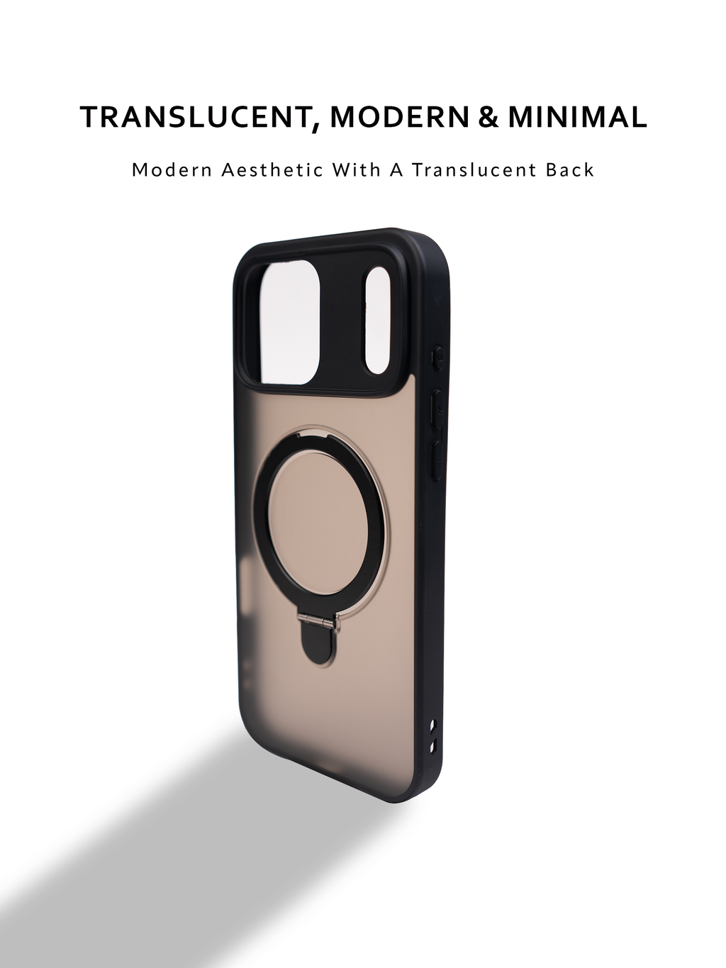 Translucent Armor Magsafe with Stand Cases