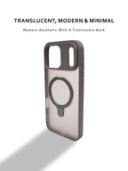 Translucent Armor Magsafe with Stand Cases