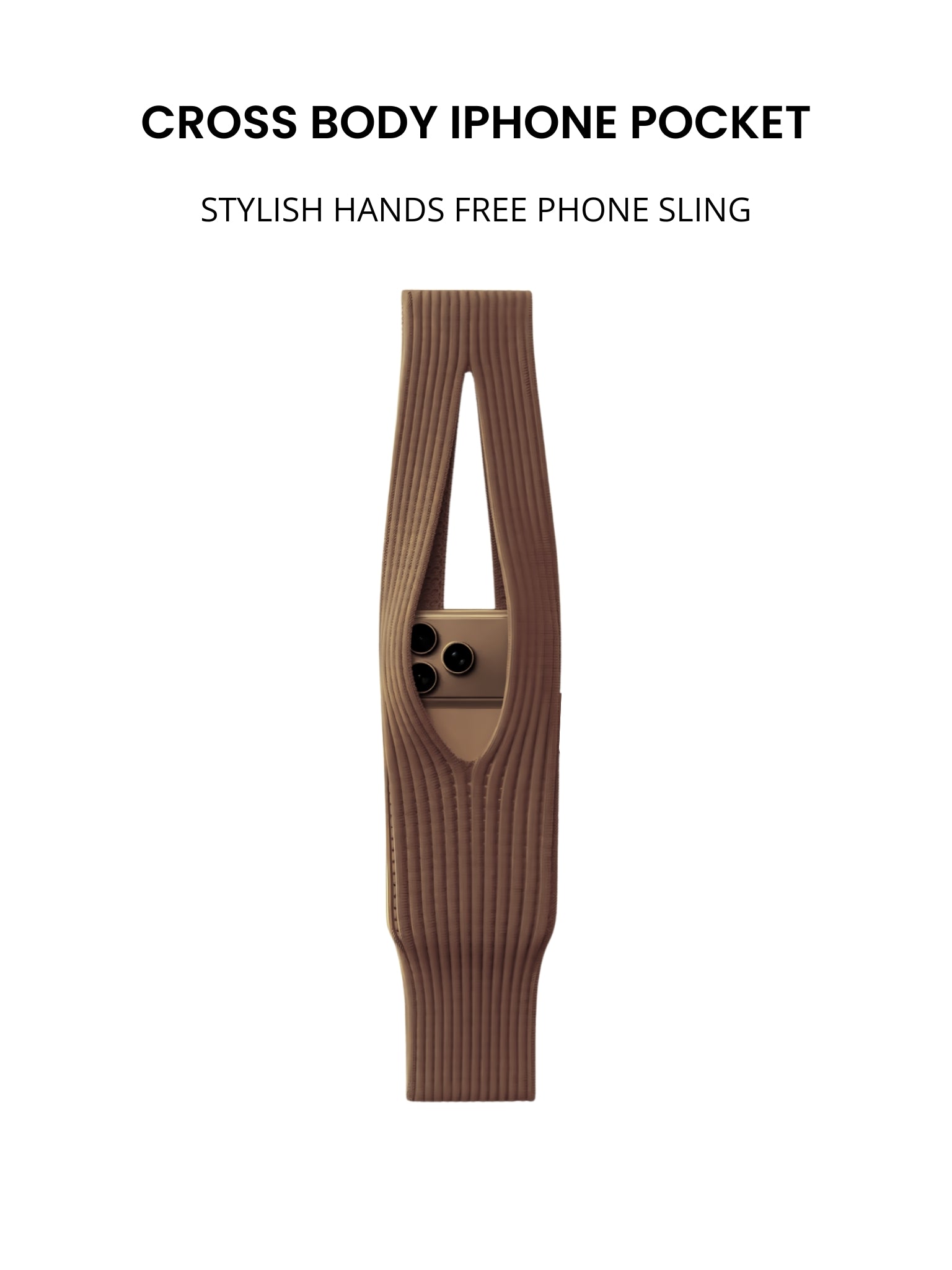 Cross Body iPhone Pocket – Stylish Hands-Free Phone Sling