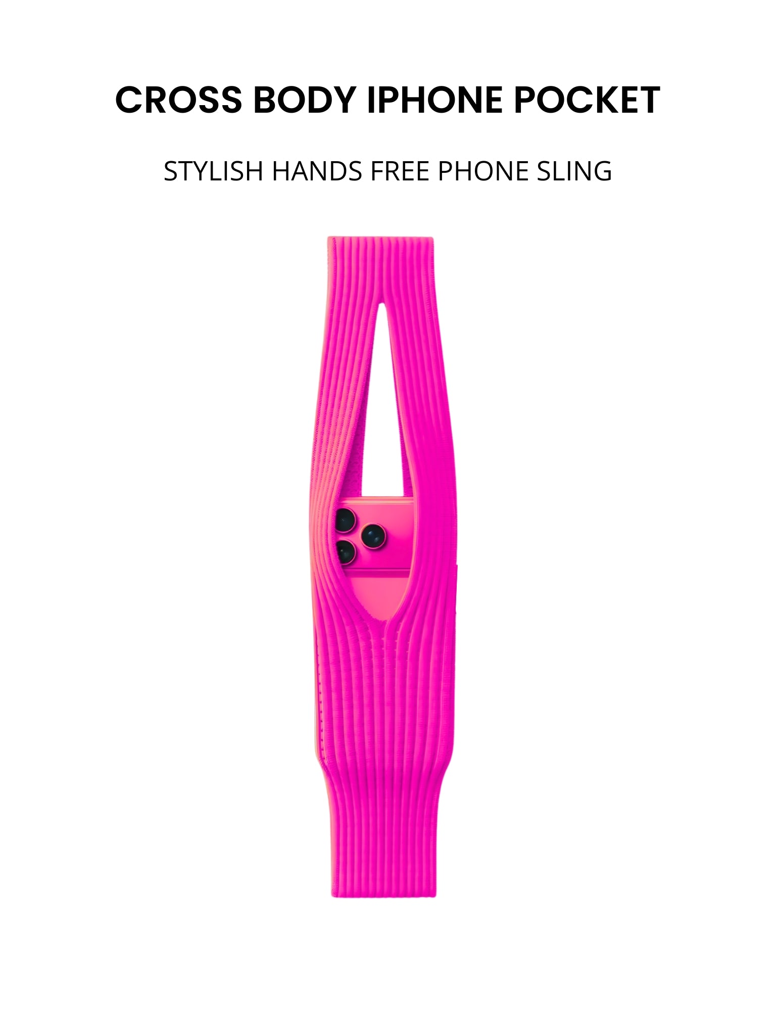 Cross Body iPhone Pocket – Stylish Hands-Free Phone Sling