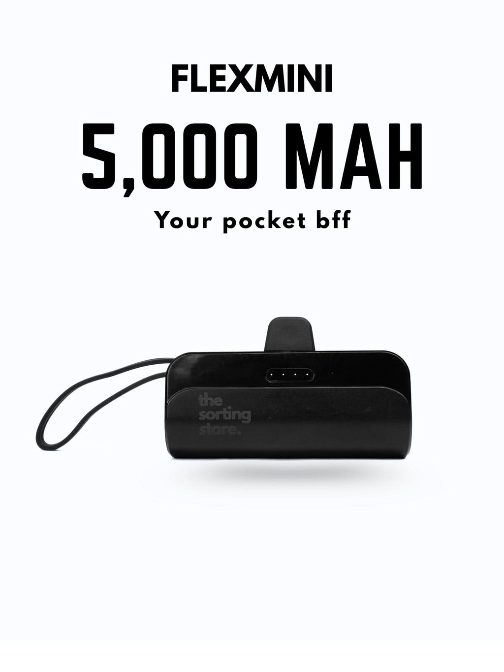 FlexMini Power Bank - Key Chain - 5000 Mah