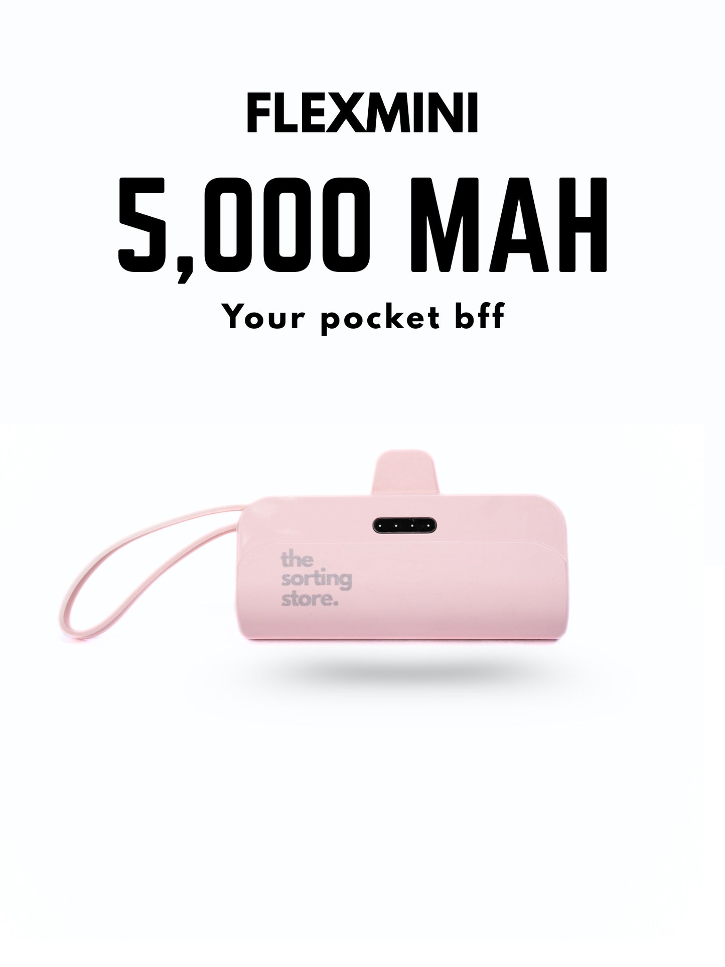 FlexMini Power Bank - Key Chain - 5000 Mah