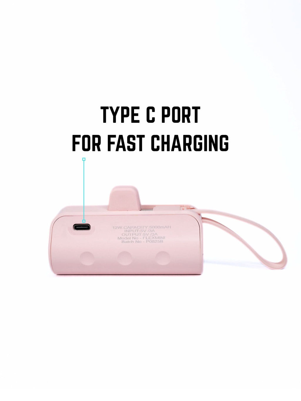 FlexMini Power Bank - Key Chain - 5000 Mah