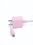 Plug Plush Pink Basket Edition Iphone Charger Cover